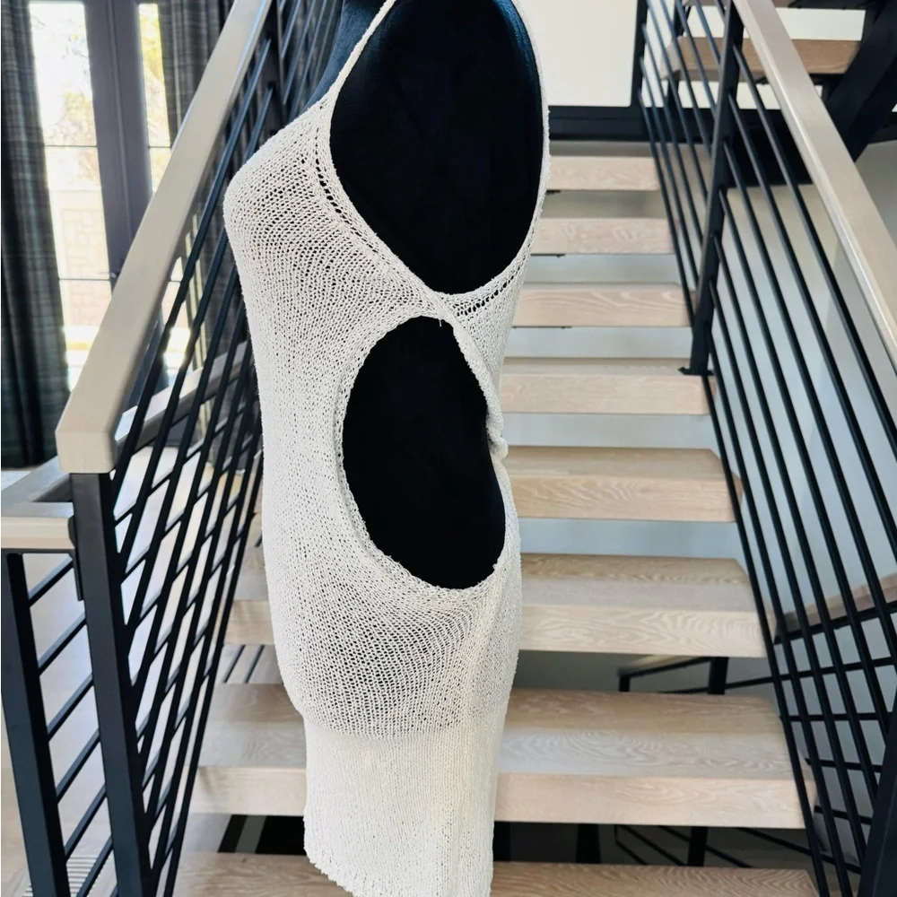 New Chic White Knit Cutout Dress size XS